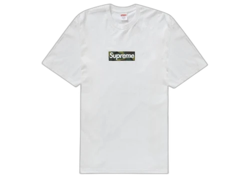 Overkicks - Supreme Box Logo Tee (FW23) White (SUPREME-BOX-LOGO-TEE-FW23-WHITE) - vista frontal
