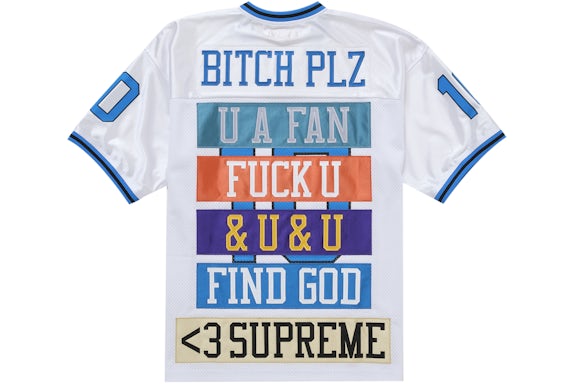 Overkicks - Supreme Find God Football Jersey White (SUPREME-FIND-GOD-FOOTBALL-JERSEY-WHITE) - imagen 2