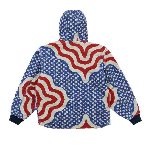Overkicks - Supreme Flag Quilted Hooded Work Jacket Multicolor (SUPREME-FLAG-QUILTED-HOODED-WORK-JACKET-MULTICOLOR) - imagen 3