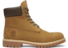 Overkicks - Timberland 6" Premium Waterproof Boot Olive Nubuck Dark Brown (TB0A2P6W-A5D) - vista lateral