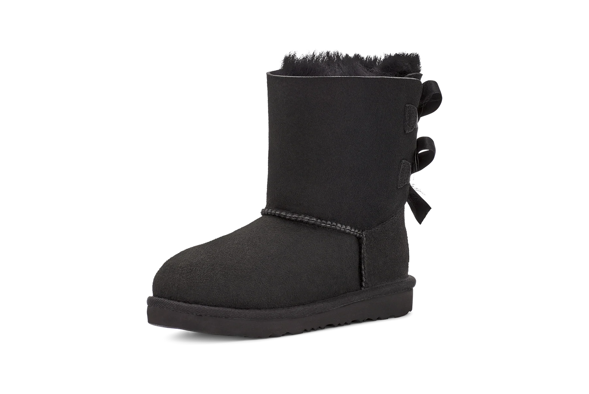 Overkicks - UGG Bailey Bow II Boot Black (Kids) (1017394K-BLK) - imagen 4