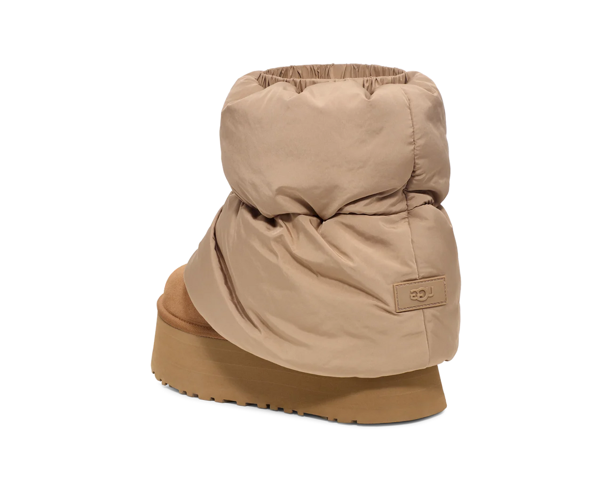 Overkicks - UGG Classic Mini Dipper Puffer Boot Amphora Chestnut (Womens) (1158275-AHS) - detalle suela