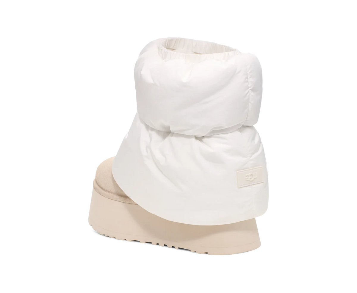Overkicks - UGG Classic Mini Dipper Puffer Boot White Ceramic (Womens) (1158275-WCRM) - detalle suela