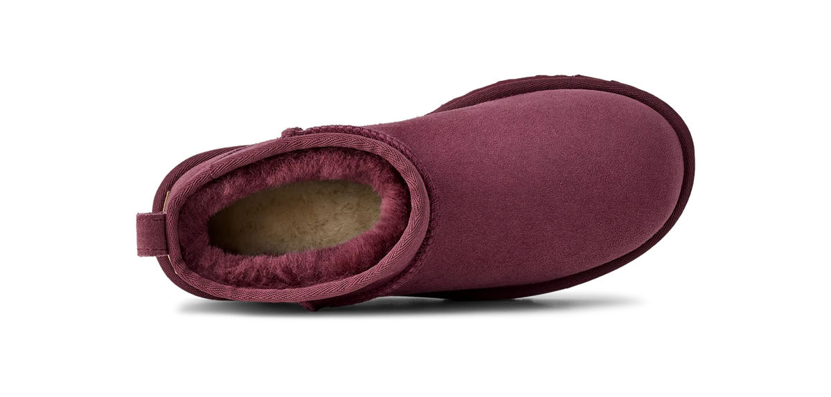 Overkicks - UGG Classic Ultra Mini Boot Burnt Magenta (Womens) (1116109-BNTM) - vista superior