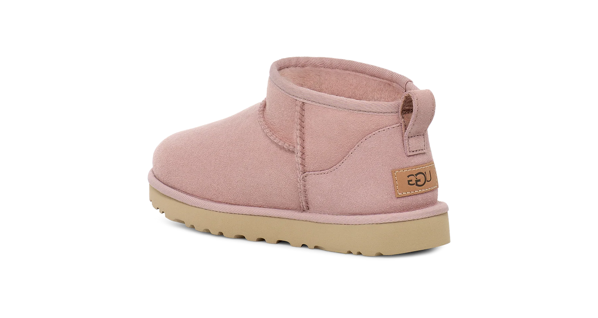 Overkicks - UGG Classic Ultra Mini Boot Rose Grey (Womens) (1116109-RSGRY) - detalle suela