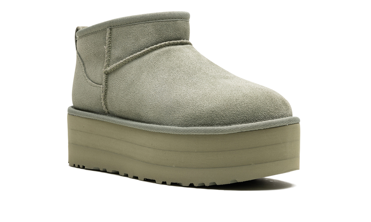 Overkicks - UGG Classic Ultra Mini Platform Boot Shaded Clover (Womens) (1135092-SDC) - detalle lateral interior