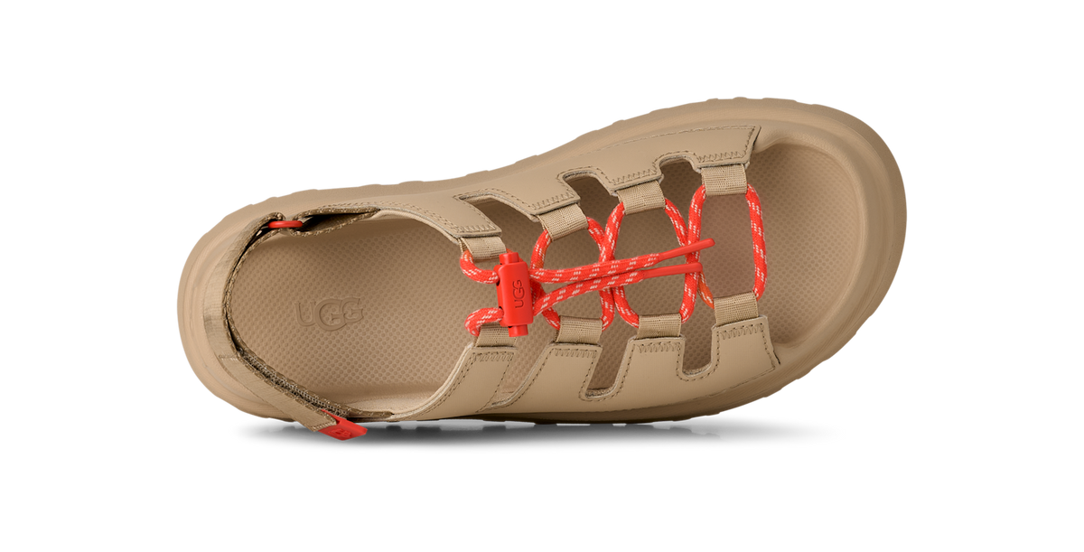 Overkicks - UGG GoldenGlow Toggle Sandal Mustard Seed (Womens) (1179370-MDSD) - detalle talon