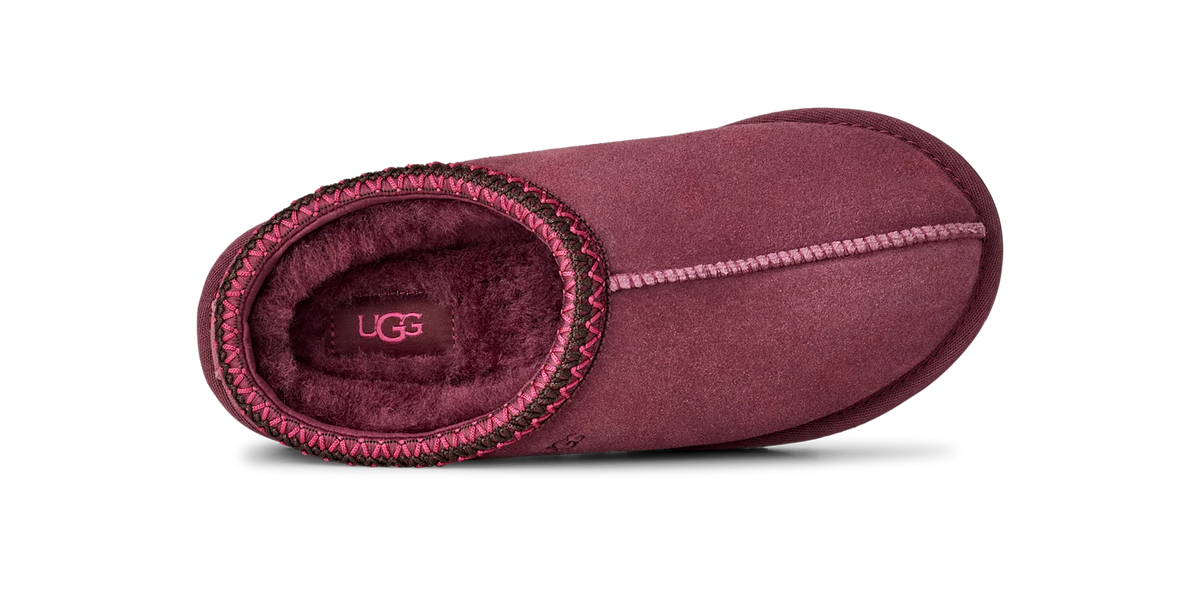Overkicks - UGG Tasman II Slipper Burnt Magenta (Womens) (1174470-BTMG) - detalle talon