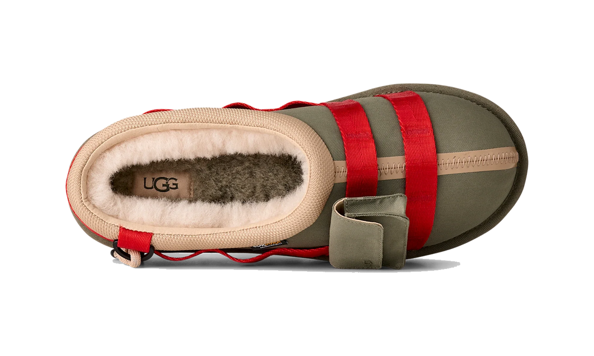 Overkicks - UGG Tasman Wildwood Slipper Burnt Olive Red Pepper (1180110-BVRD) - detalle talon