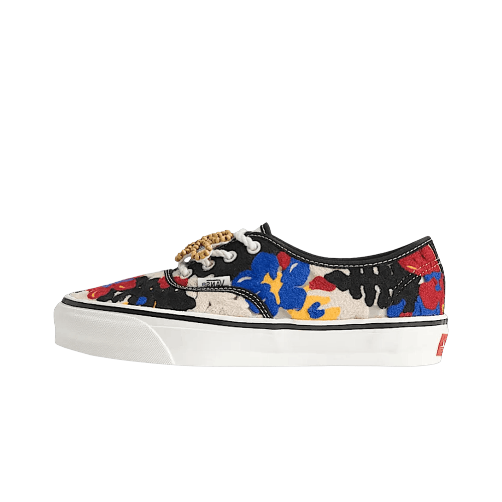 Overkicks - Vans Premium Authentic Needlework White Red Blue (VN000Y0S448) - vista lateral
