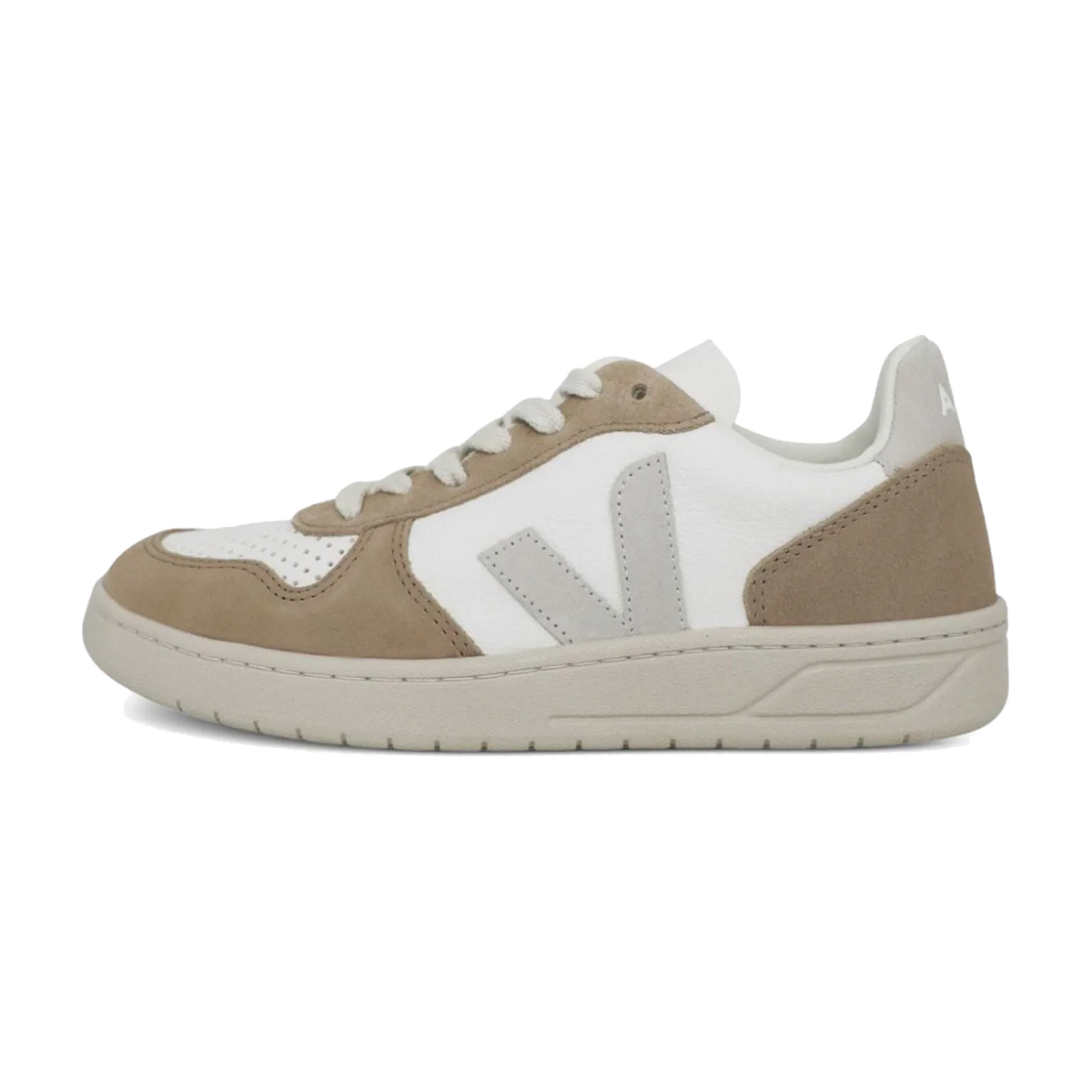 Overkicks - Veja V-10 Extra White Natural Sahara (VX0503298) - vista lateral
