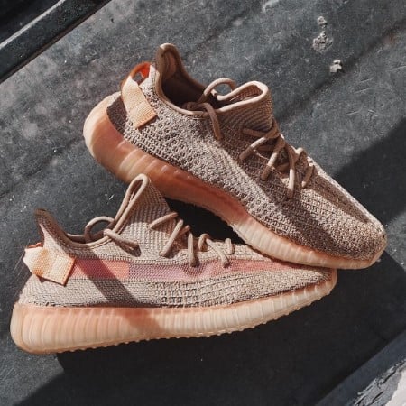 Overkicks - Yeezy Boost 350 V2 Clay (EG7490) - detalle lateral interior