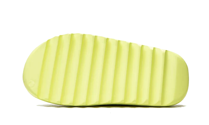 Overkicks - Yeezy Slide Glow Green (2022/2023 Restock) (HQ6447) - detalle suela