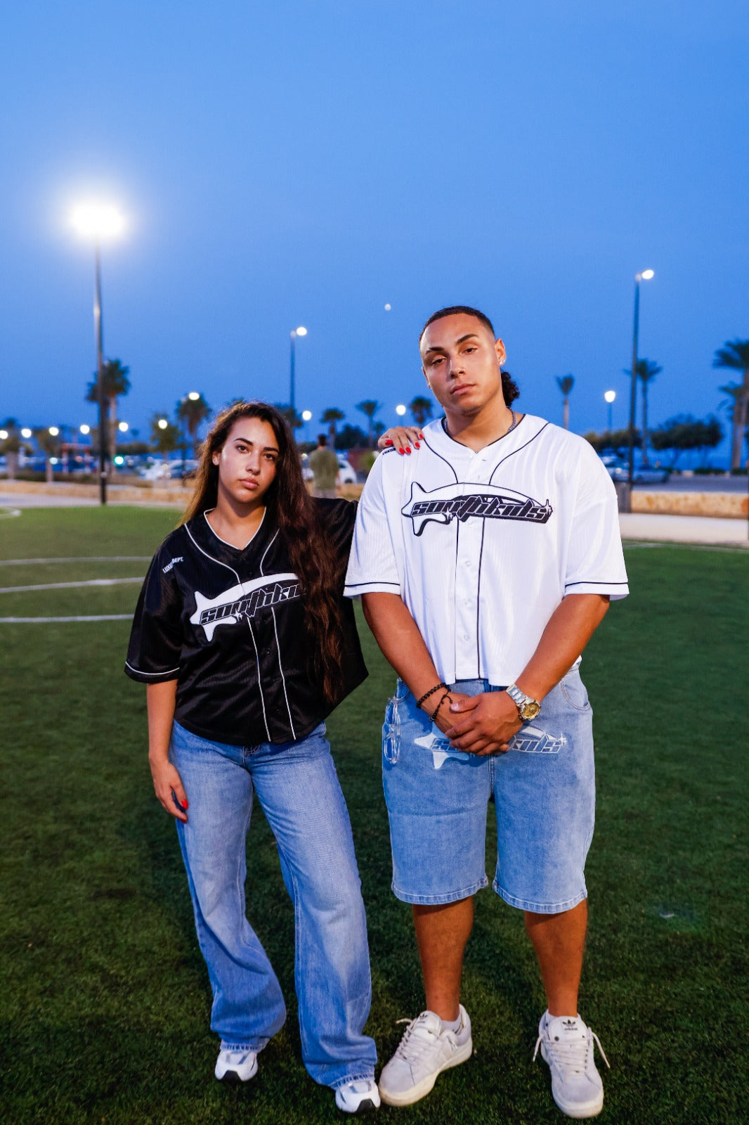 Cropped Baseball White Tee