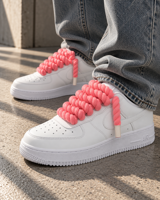 Nike Air Force 1 Rope Laces Pink
