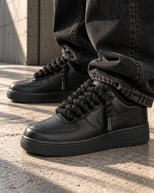 Nike Air Force 1 Rope Laces Black