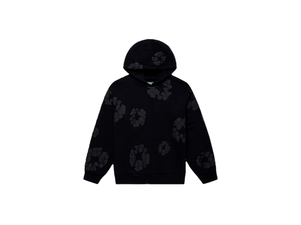 Denim Tears Cotton Wreath Hoodie Black Monochrome