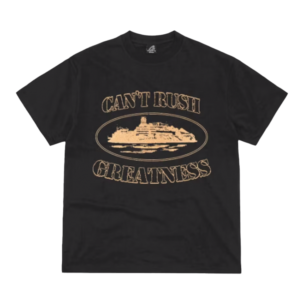 Corteiz x Cental Cee Can't Rush Greatness Tee Black