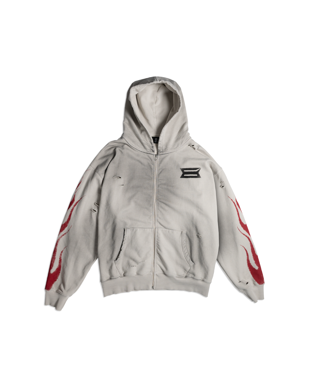 FUEL INJECTED BONE ZIP HOODIE