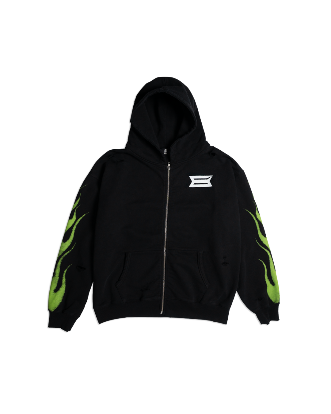 FUEL INJECTED BLACK ZIP HOODIE