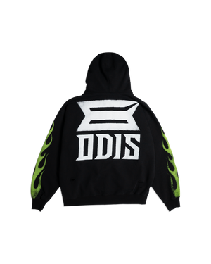 Fuel Injected Black Zip Hoodie