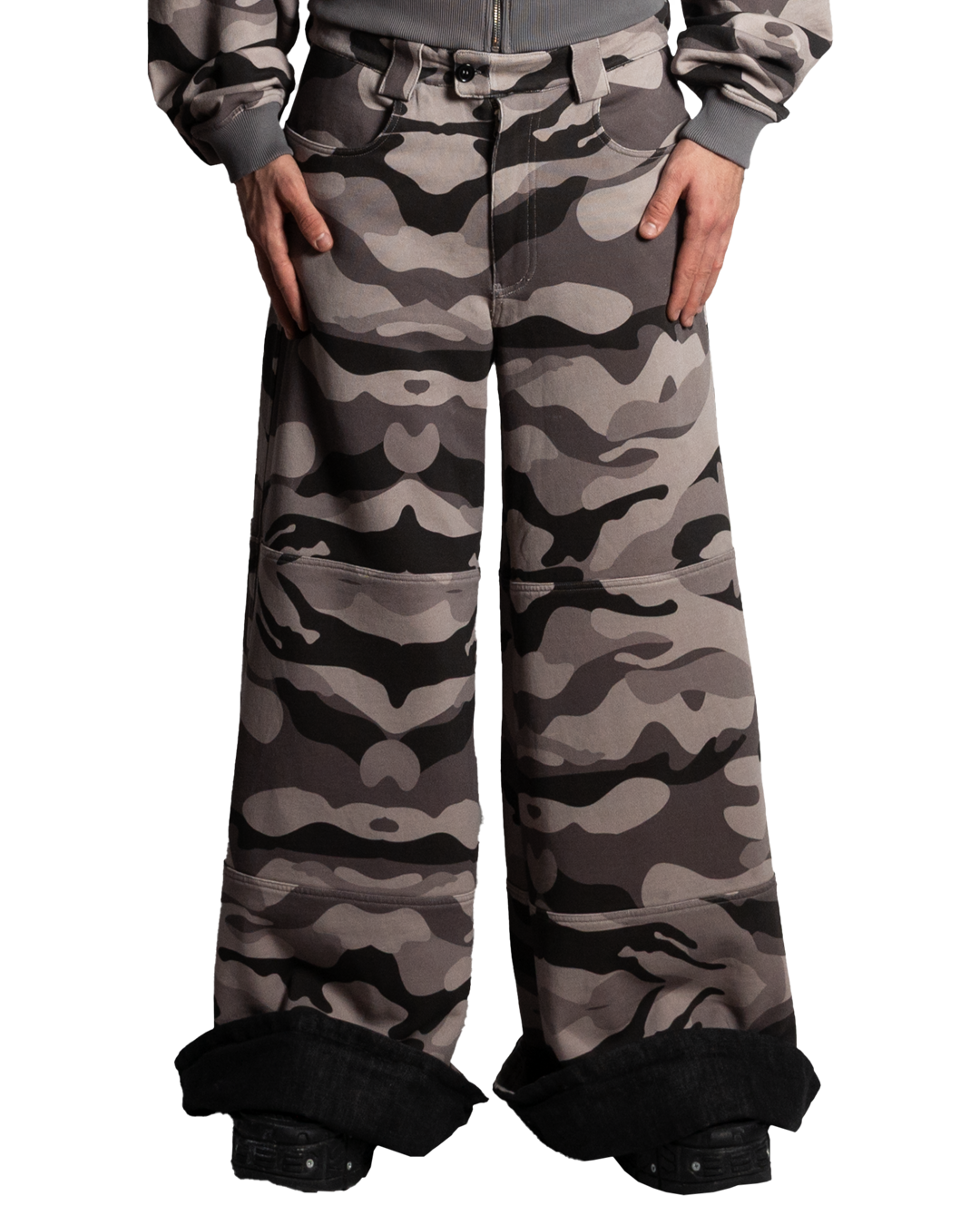 CAMO/DENIM REVERSIBLE PANTS