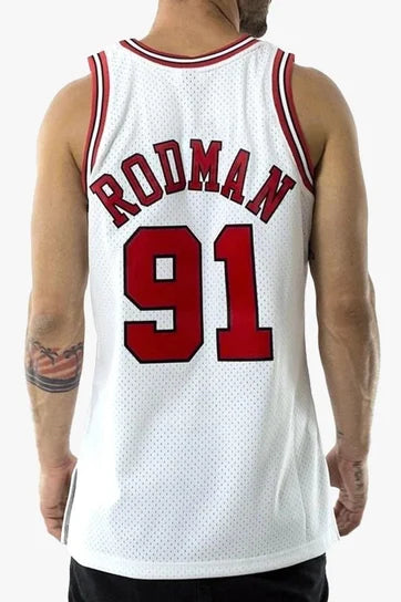 Mitchell & Ness Swingman Jersey Chicago Bulls 1997-98 Dennis Rodman White