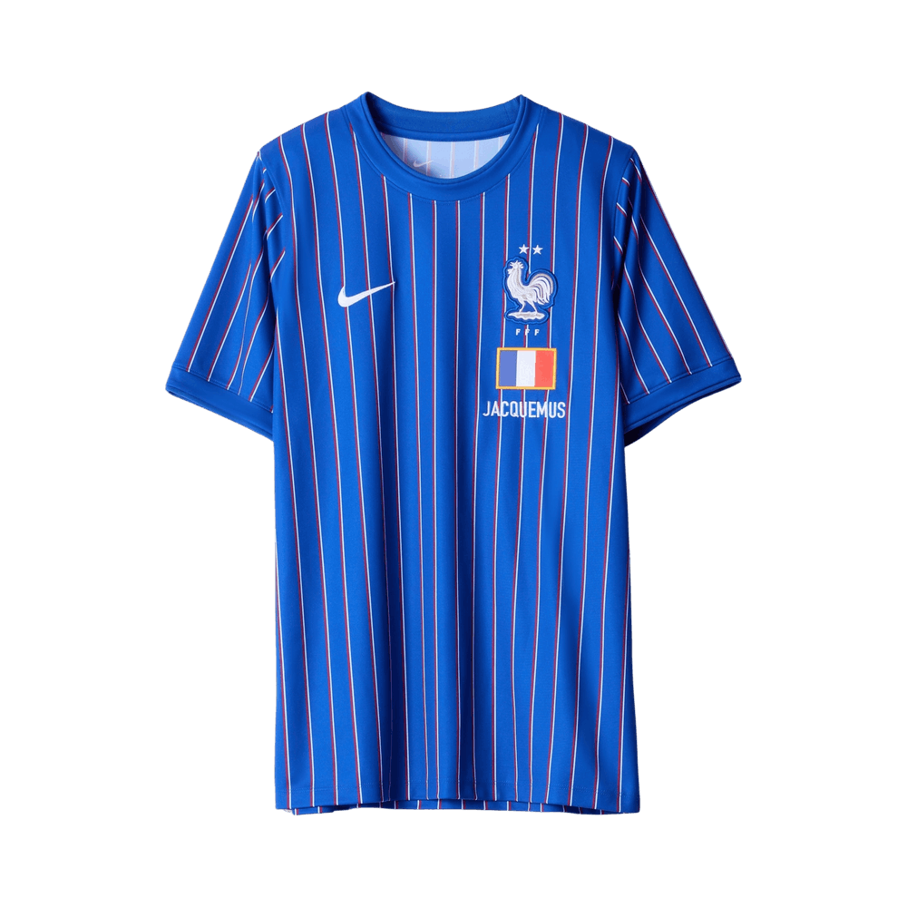 Nike x Jacquemus x France Pre Match Jersey Blue Stripe