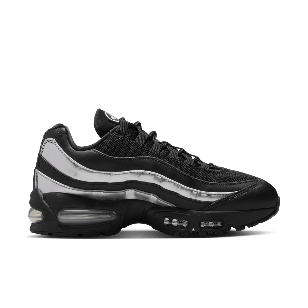 Nike Air Max 95 Big Bubble Black Metallic Silver (Women's) 2