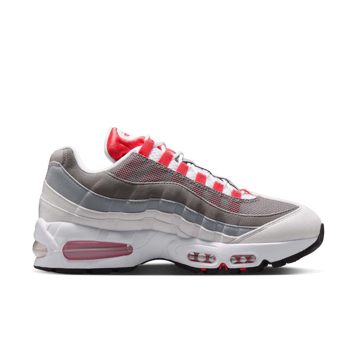 Nike Air Max 95 OG Big Bubble White Light Crimson (Women's) 2