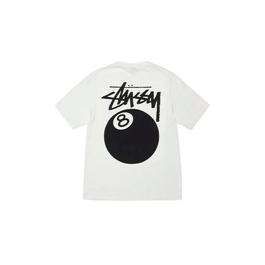 Stussy 8 Ball Tee Pigment Dyed WhiteStussy 8 Ball Tee Pigment Dyed White