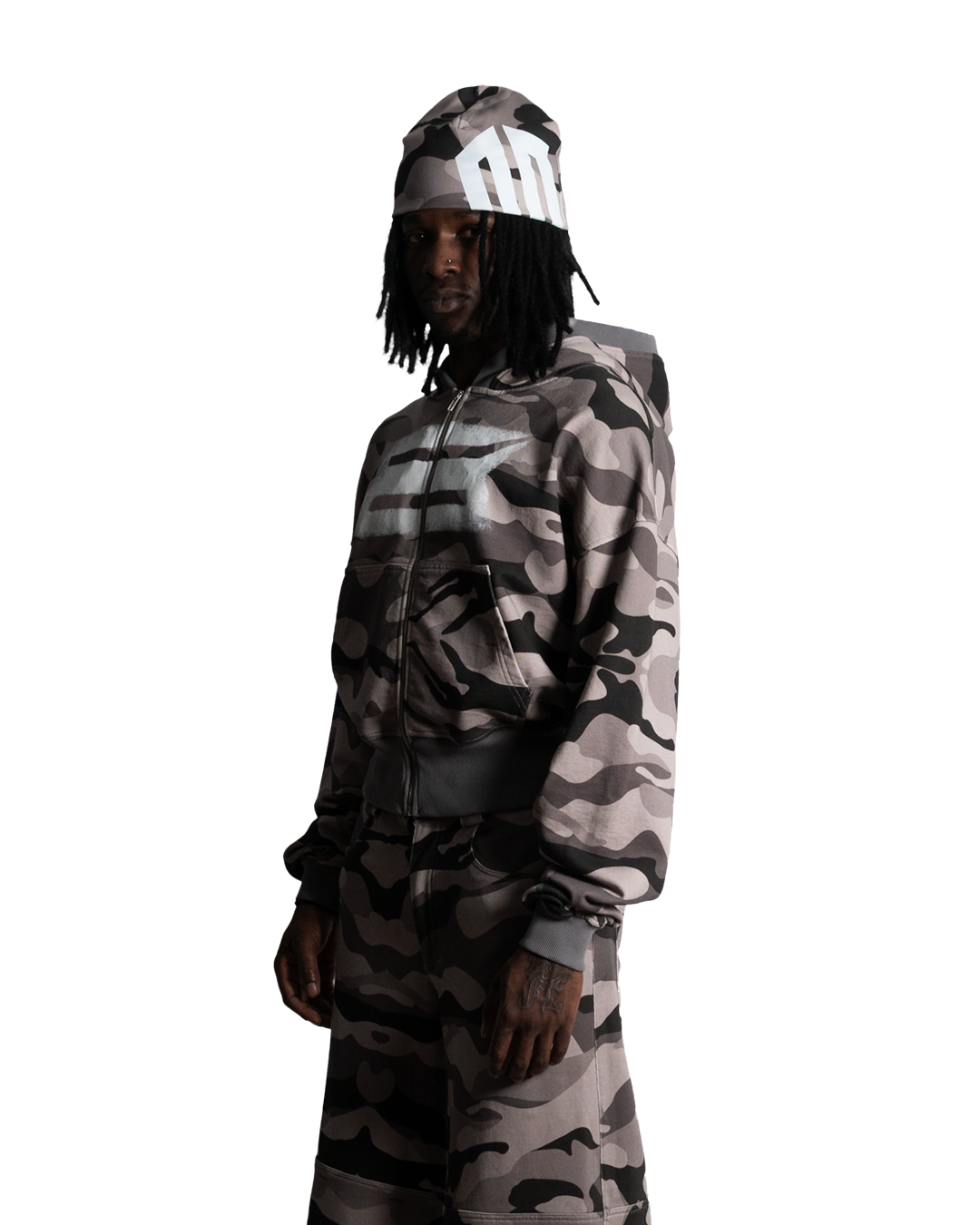 SHADOW CAMO ZIP HOODIE