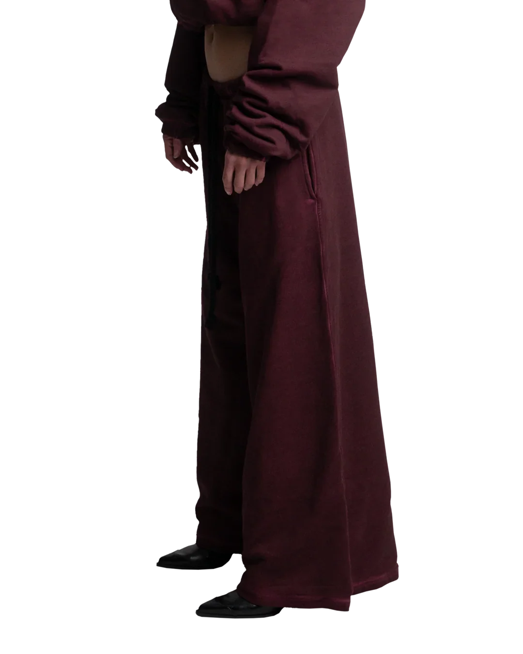 HEAVY-WEIGHT WASHED RED SWEATPANTS