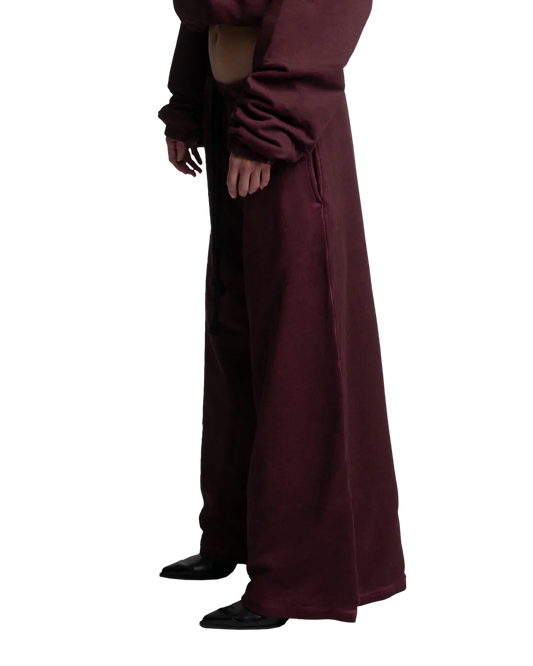 HEAVY-WEIGHT WASHED RED SWEATPANTS