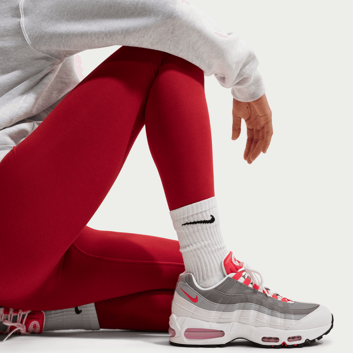 Nike Air Max 95 OG Big Bubble White Light Crimson (Women's) 8