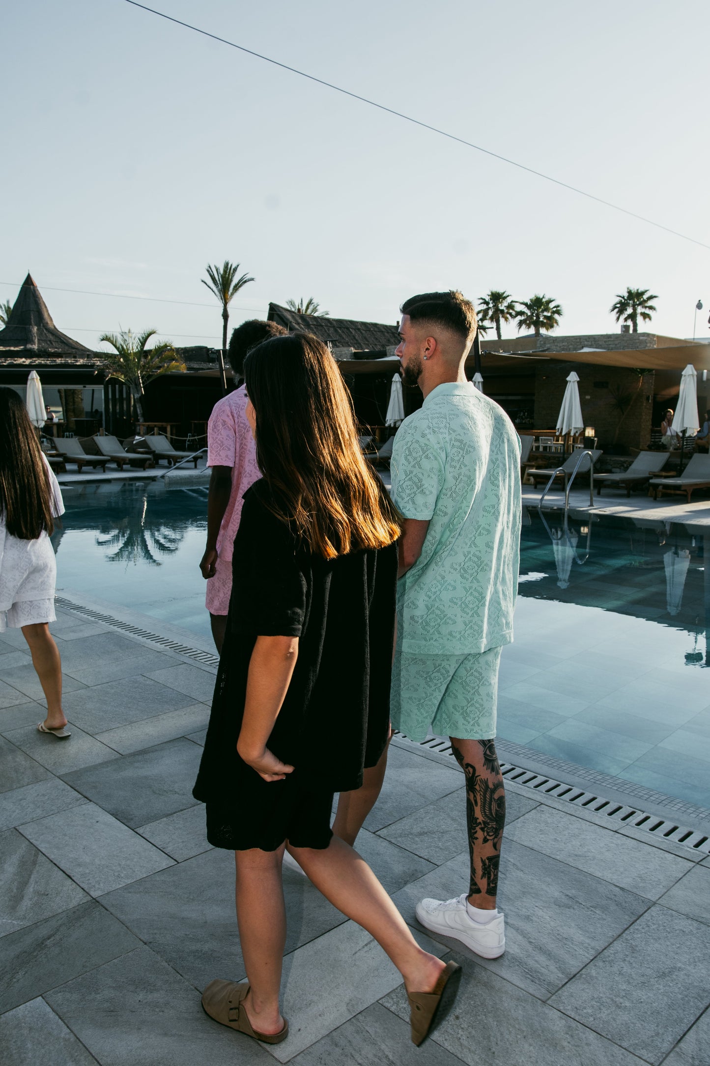 Luxury Jacquard Black Shorts