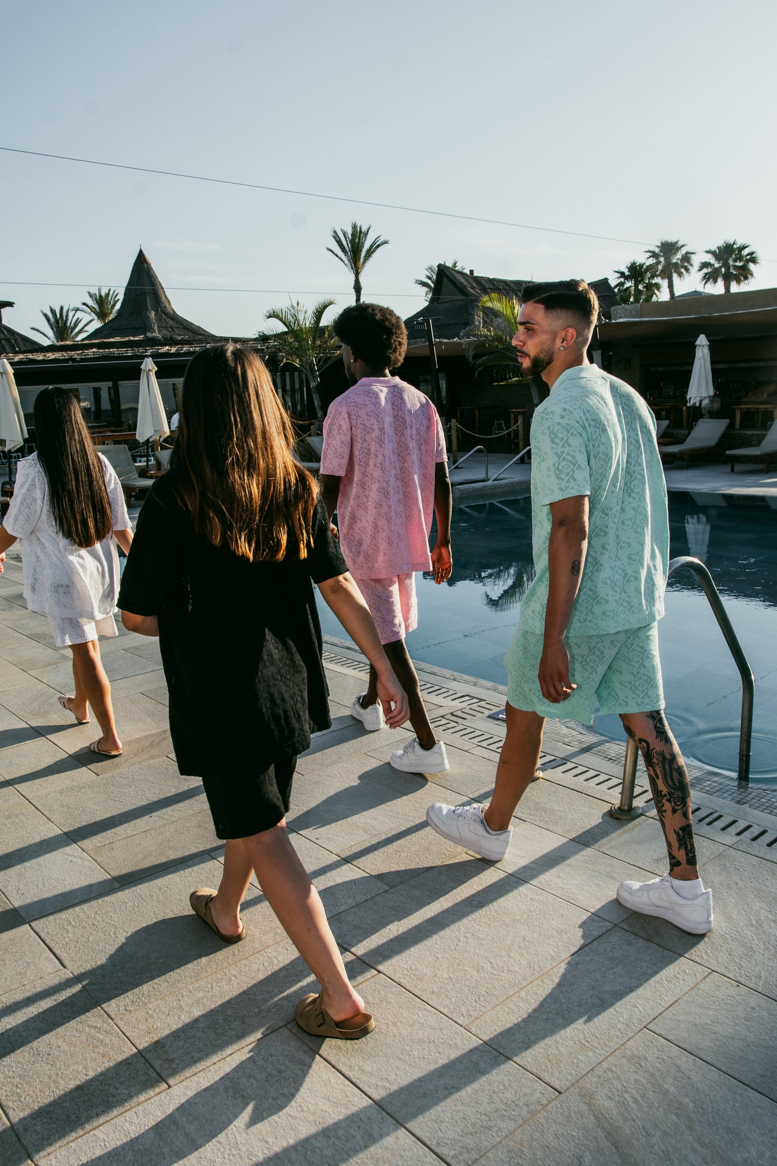 Luxury Jacquard Black Shorts