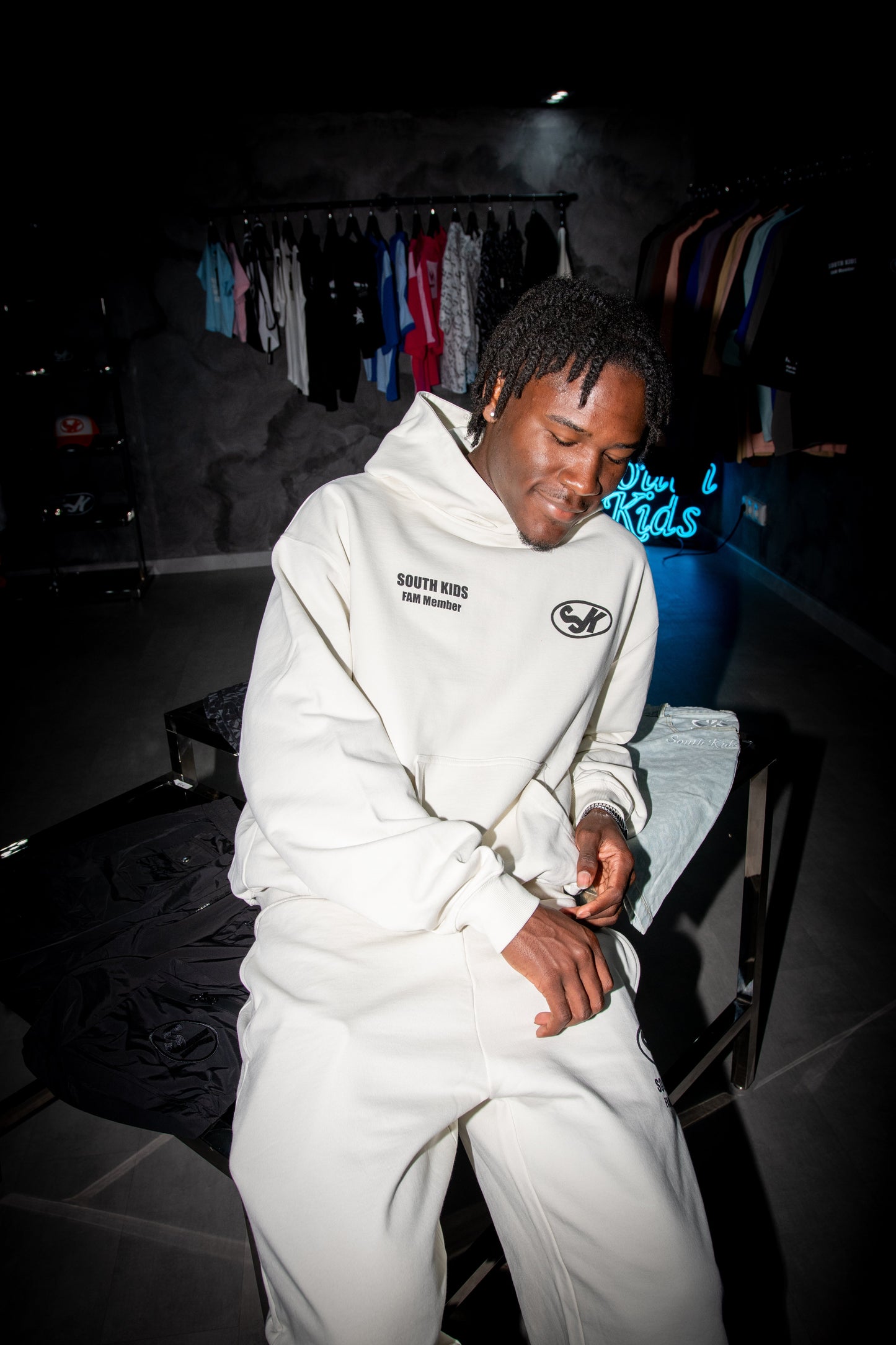 FAM Member Hoodie Vintage White