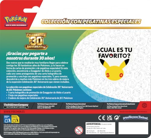 2026 Pokémon Mega Evolution 30th Celebration Tech Sticker Collection Exeggutor Promo (SPANISH)