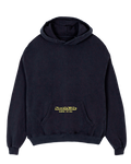 Sweat à capuche étoilé Noir vintage