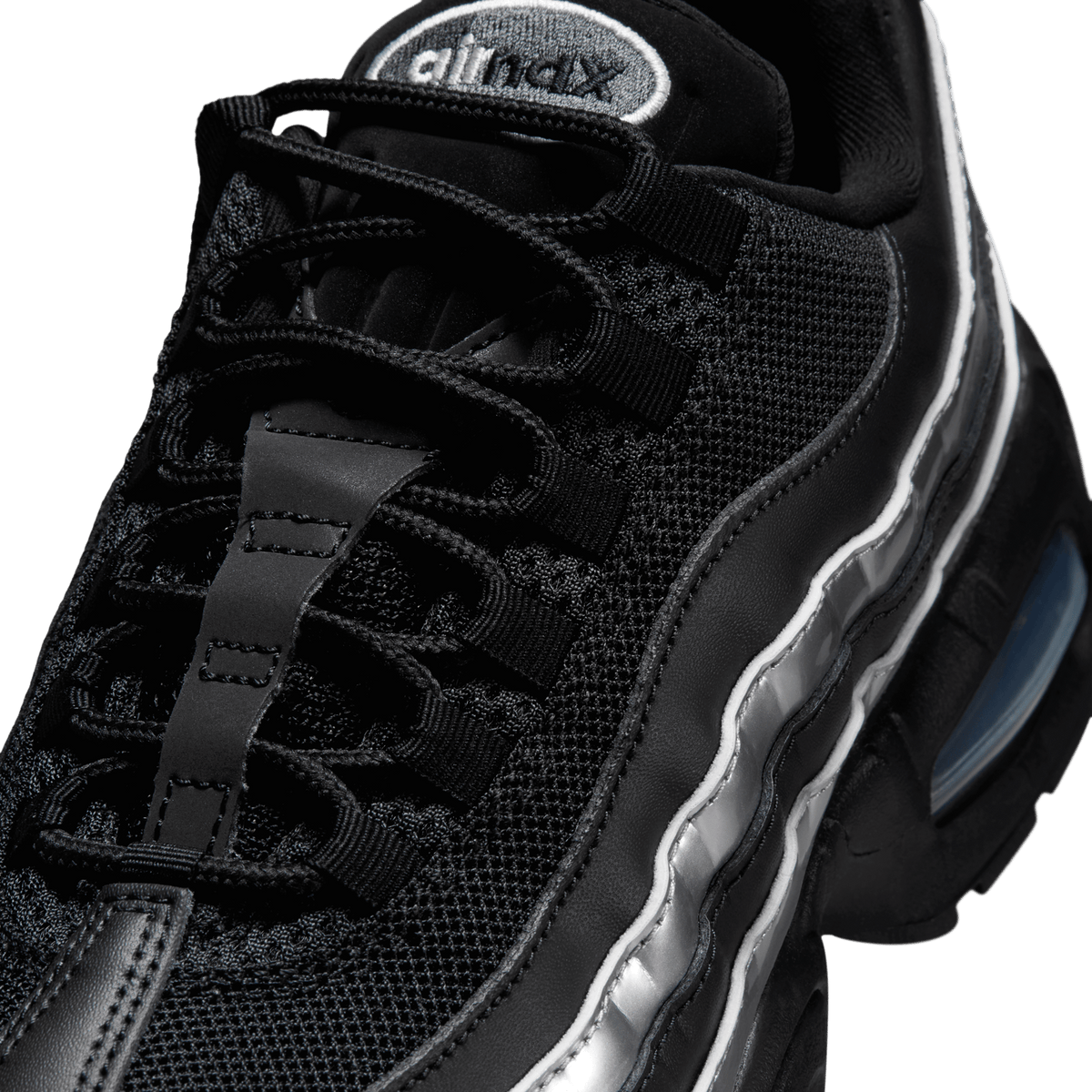 Nike Air Max 95 Big Bubble Black Metallic Silver (Women's) 6