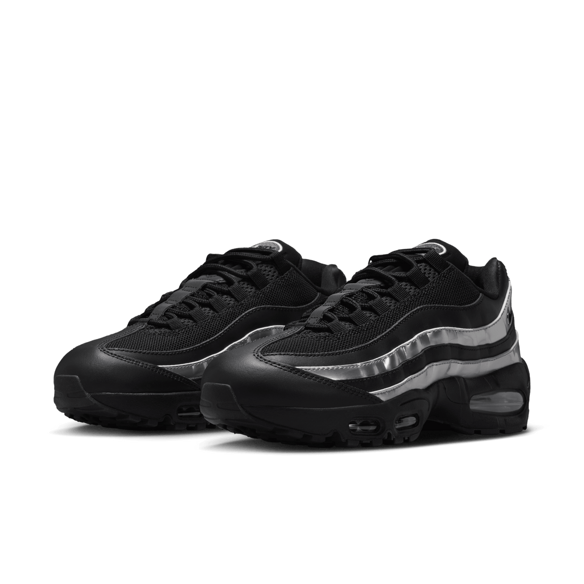 Nike Air Max 95 Big Bubble Black Metallic Silver (Women's) 4