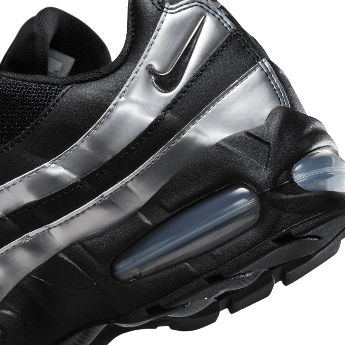 Nike Air Max 95 Big Bubble Black Metallic Silver (Women's) 7
