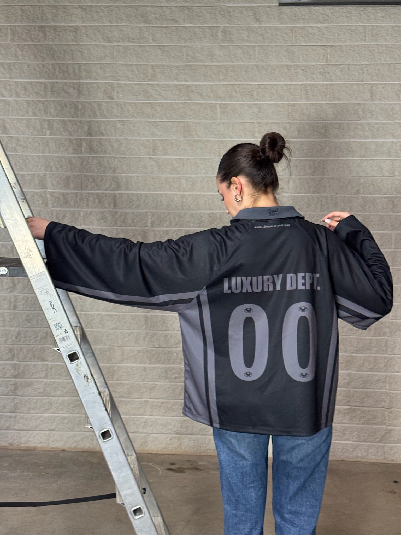 Longsleeve Football Jersey Black
