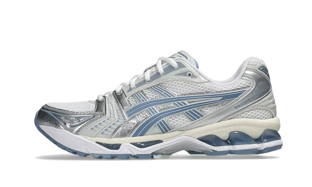 ASICS Gel-Kayano 14 White Light Navy - vista lateral