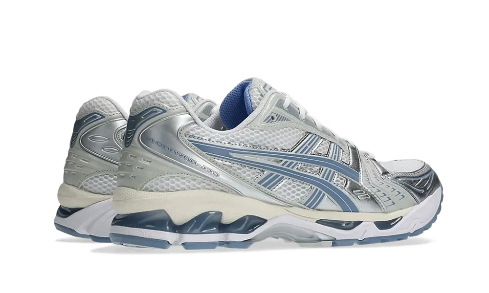 ASICS Gel-Kayano 14 White Light Navy - vista de perfil