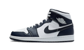 Air Jordan 1 Mid Blanc Or Métallisé Obsidienne