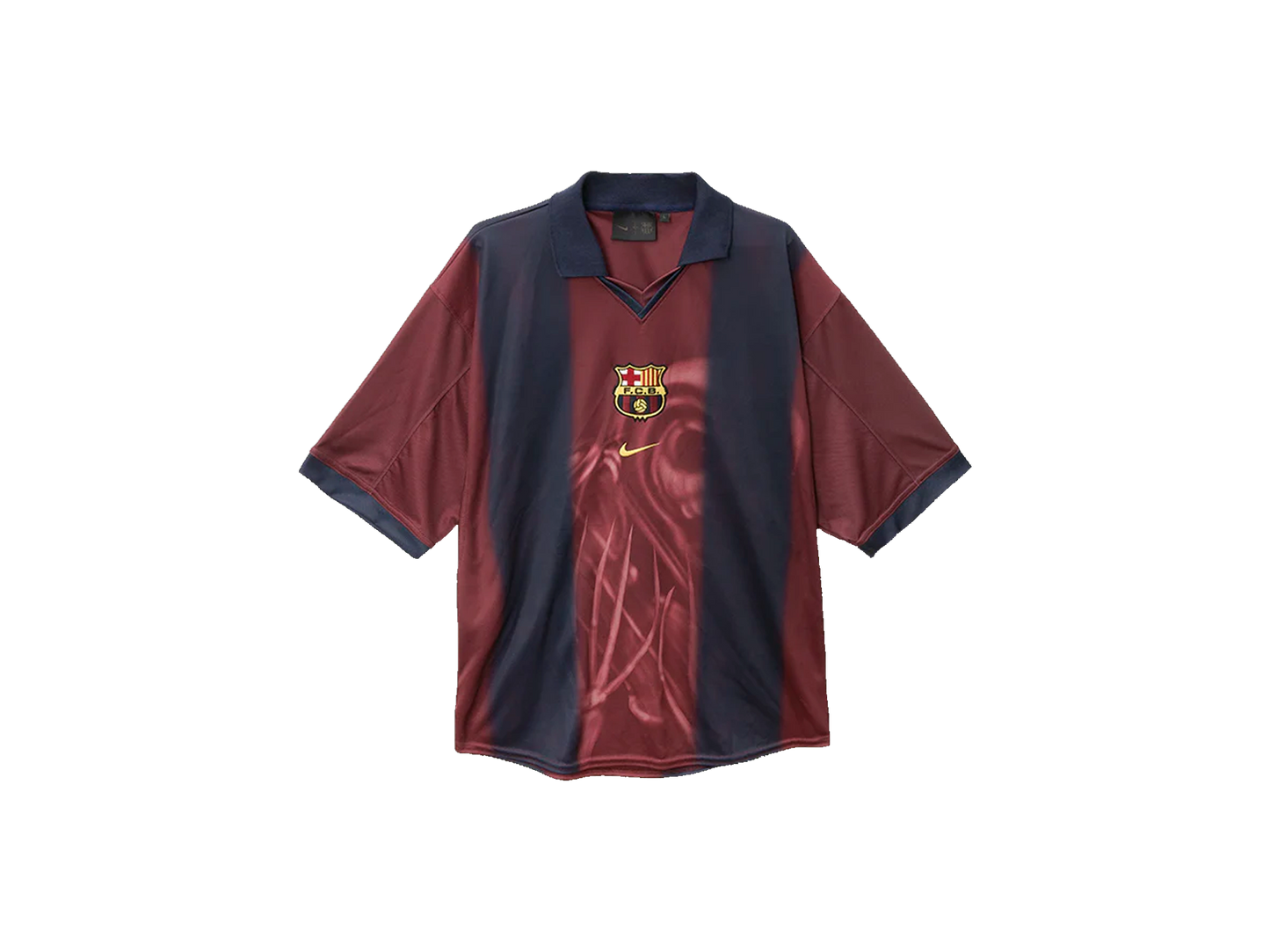 Travis Scott x Nike x FC Barcelona Retro 2000/01 Home Skeleton Jersey