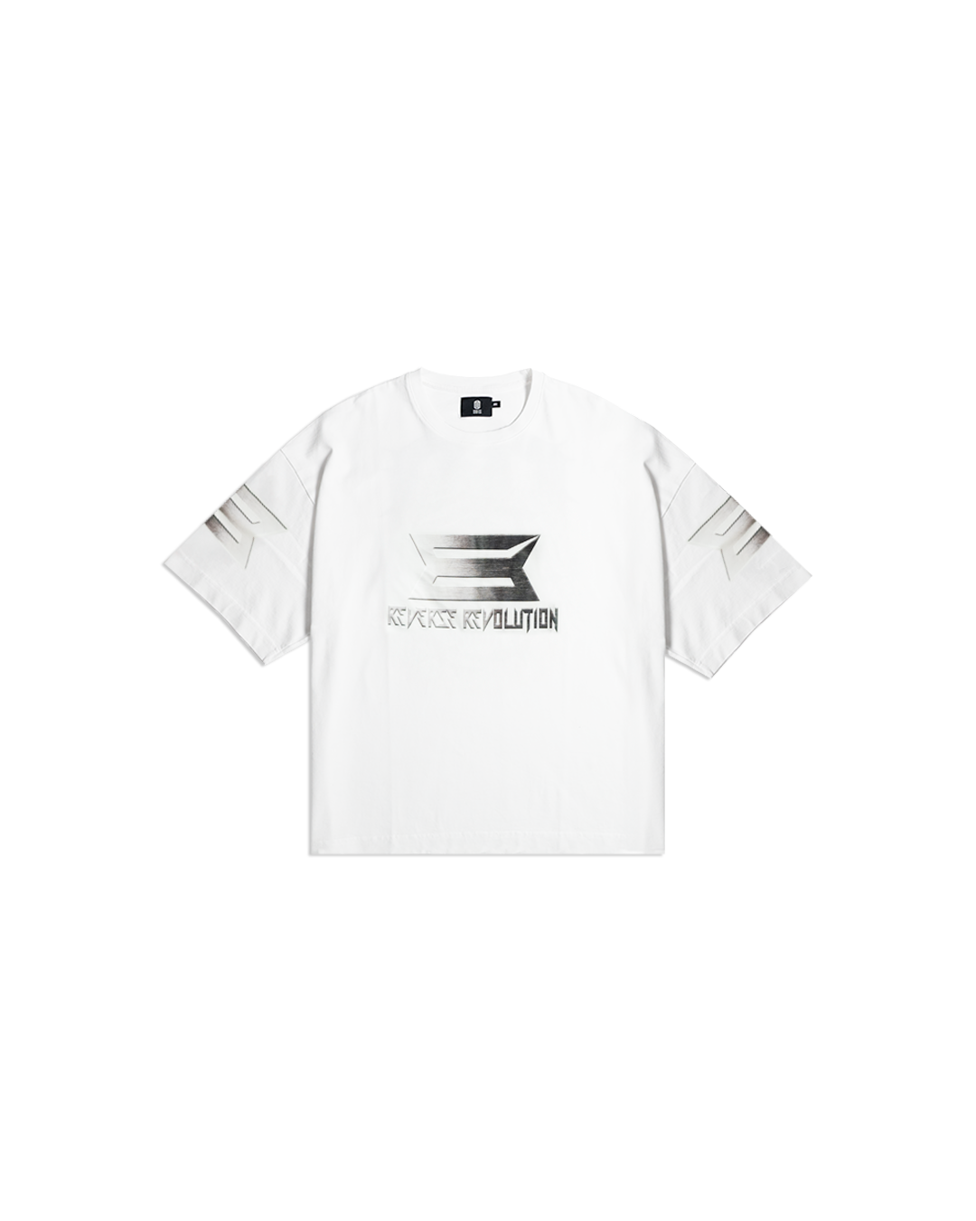 REVERSE REVOLUTION WHITE TEE