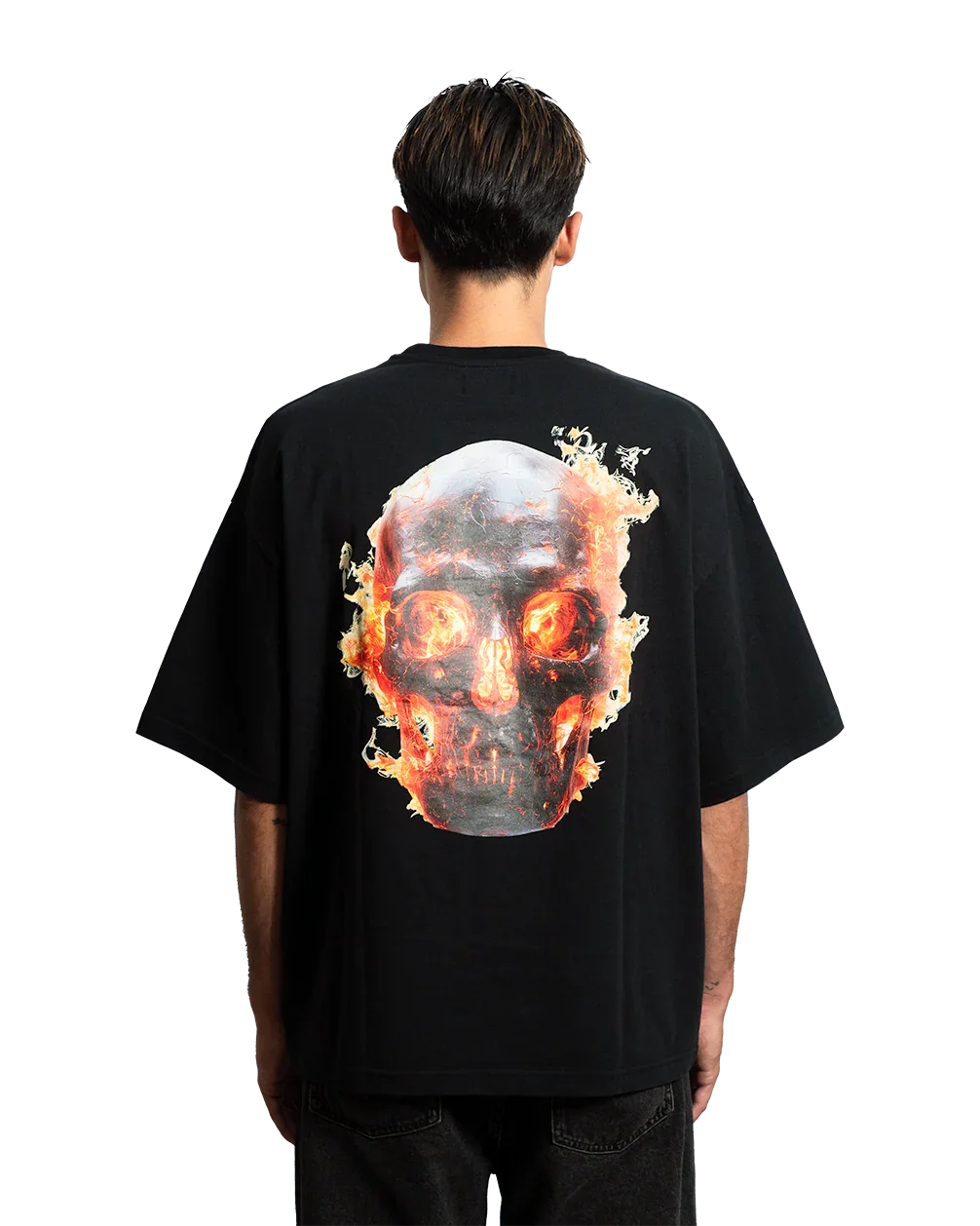 SKULL IN FLAMES TEE